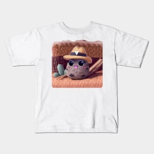 Jjongdol Yoon Jeonghan Pet Rock SEVENTEEN Kids T-Shirt